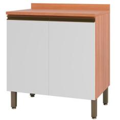 Imagem de Armário De Cozinha Macadâmia 2 Portas Freijó/Branco - Telasul