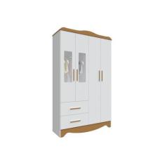Imagem de Guarda Roupa Infantil Retro Clara Moveis Peroba Mdf 04 Pts