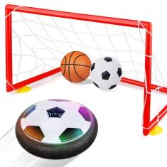 Imagem de Conjunto de bolas de futebol Hover Betheaces com 2 gols para crianças de 2 a 8 anos
