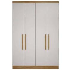 Imagem de Guarda Roupa Rizon Módulo 4 Portas 3 Gavetas Novo Horizonte Cor Cumaru Fendy