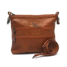 Imagem de Bolsa de Couro Feminina alça transversal-Feminino