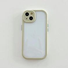 Imagem de Capa de telefone de silicone com borda colorida doce para iPhone 14Pro Max 11 12 13 Tampa traseira de proteção transparente transparente, verde, para iPhone XR
