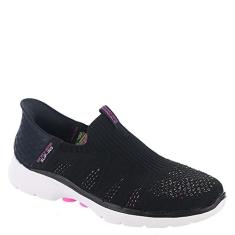 Imagem de Skechers Tênis feminino Hands Free Slip ins Go Walk 6 Valentina, Preto/Multi, 35