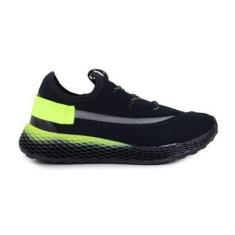 Imagem de Tênis Feminino Stasy Slip On Tricot Preto - 1400T-Feminino