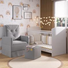 Imagem de Berço Com Poltrona De Amamentação E Puff Ana Lívia Mp4075