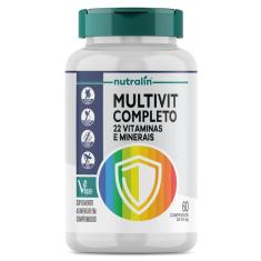 Imagem de Multivitaminico 22 Vitaminas e Minerais A-Z Vegano 60 Capsulas Nutralin