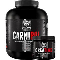 Imagem de Combo Suplemento em Pó Darkness Integralmedica Carnibol Isolado Hidrolisado 1,8 Kg + Creatina 350g-Unissex