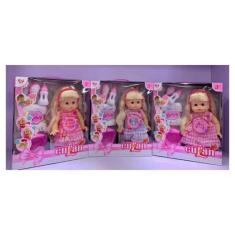 Imagem de Boneca interativa com luz, som e acessórios