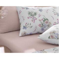 Imagem de Jogo de Cama Solteiro 3 Peças Altenburg Malha Fio Penteado 100% Algodão Botanic Land - Rosa