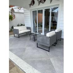 Imagem de Conjunto de Sofá Bahamas Em Corda Náutica em Tela - 1 Sofá + 2 Poltron