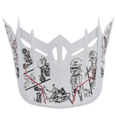Imagem de Pala Capacete Infantil Pro Tork + Parafusos Cross Kids Cartoon Racing 