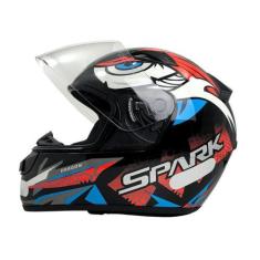 Imagem de Capacete Moto Ebf New Spark Dragon Esportivo Com Narigueira, 61, VERME
