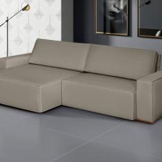 Imagem de Sofá Siena - Retrátil / Reclinável 260 Cm Veludo Castor