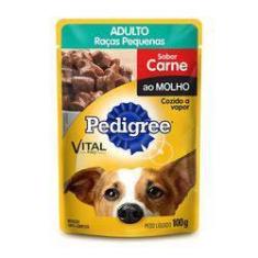 Imagem de Ração Pedigree Sachê Adulto Raças Pequenas Carne Ao Molho - 100g