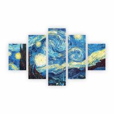Imagem de Quadro Van Gogh Noite Estrelada Starry Em Canvas PlimShop