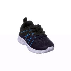 Imagem de Tênis Infantil Masculino Ortopé DNA Flex Detalhe Lateral Preto e Azul Royal