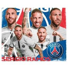 Imagem de Quebra-Cabeça 100 Peças Sérgio Ramos Coleção Psg Brinquedo Mimo Toys -