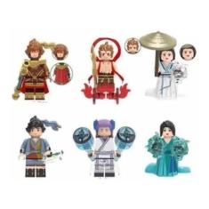 Imagem de Bonecos Blocos De Montar Jornada Ao Oeste Nezha Rei Macaco - Mega Bloc