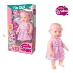 Imagem de Boneca Baby Faz Xixi De Verdade + Mamadeira + Fralda - Milk - Milk Bri