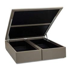 Imagem de Base Box Queen Americana Corino Bege