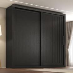 Imagem de Guarda-roupa Trianon 2 Portas 4 Gavetas Preto Tx