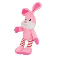 Imagem de Coelho de Pelúcia Rosa 28 cm Antialérgico