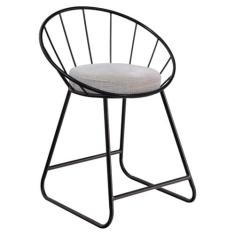 Imagem de Banqueta Área Gourmet Cozinha Churrasqueira Sunset Baixa Preto/Cinza Sottile