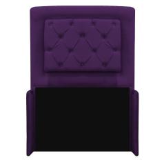 Imagem de Cabeceira Laguna 90 cm Solteiro Suede Roxo - Amarena Móveis