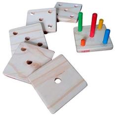 Imagem de Jogo Quebra Cabeça de Pinos - Madeira - Kits e Gifts