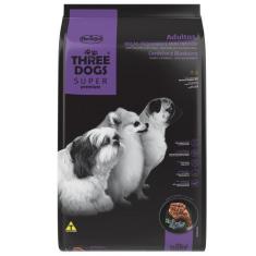 Imagem de Ração Seca Three Dogs Super Premium Cordeiro E Blueberry Para Cães Adu
