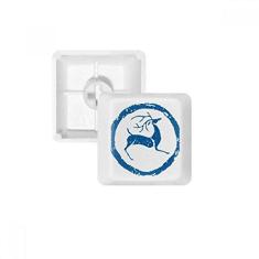 Imagem de Kit de atualização de teclado mecânico PBT com teclado azul de veado de desenho animado