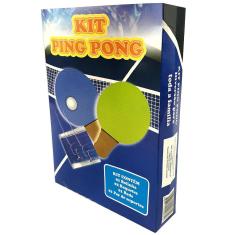 Imagem de Kit Completo Ping Pong 2 Raquetes 1 Bolinha E Rede Ase815