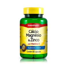 Imagem de Cálcio Magnésio Zinco Vitamina D Maxinutri 60 Cápsulas