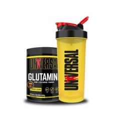 Imagem de Kit Glutamina 600G + Coqueteleira 600ml - Universal