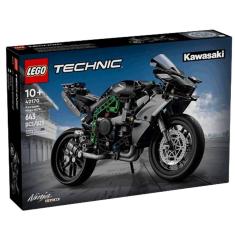 Imagem de Lego Technic Moto Kawasaki Ninja Preta H2R 42170