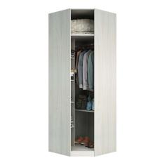 Imagem de Guarda Roupa Closet Aberto Canto Diagonal 5 Prateleiras 1 Cabideiro 83,8cm Prime Luciane Móveis