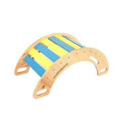 Imagem de Gangorra Infantil - Pikler - Azul E Amarelo - A Casa Da Criança