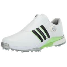 Imagem de Adidas Tênis de golfe masculino Tour360 24 Boa, Calçado branco/preto/verde Spark, 39
