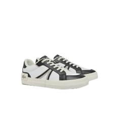 Imagem de Lacoste Tênis masculino L004, Preto/branco, 44