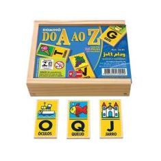 Imagem de Dominó Do A Ao Z   Brinquedo Educativo Pedagógico