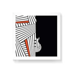 Imagem de Arte Maníacos Quadro Decorativo Guitarra Optical - 50x50cm (Moldura em laca )