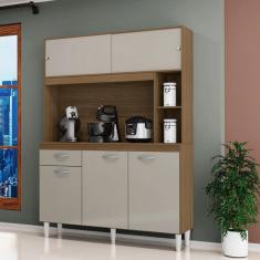 Imagem de Cozinha Compacta 5 Portas 1 Gaveta 120cm Duda Poquema