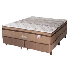 Imagem de Conjunto Cama Box + Colchão Queen Size Mola Ensacada Itália 158x198x71cm
