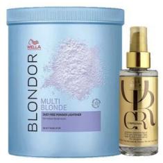 Imagem de Kit Wella Pó Descolorante 800G E Oil Reflection 30ml - Wella Professio