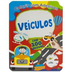 Imagem de Livro - Colorir com Adesivos: Veículos