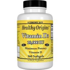 Imagem de Vitamin D3 10 000Iu, 120 Cápsulas, Healthy Origins