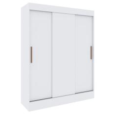 Imagem de Guarda Roupa Casal 03portas De Correr 02 Gavetas Marselhacor: Branco