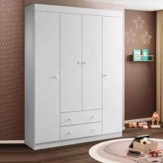 Imagem de Guarda Roupa Infantil Bebê 4 Portas 2 Gavetas  - Phoenix Baby