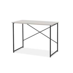 Imagem de Escrivaninha Steel 90 cm Estilo Industrial com Pés em Aço Preto/off White