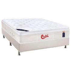 Imagem de Cama Box Casal: Colchão Molas Castor Pocket Gold Star Vitagel + Base C